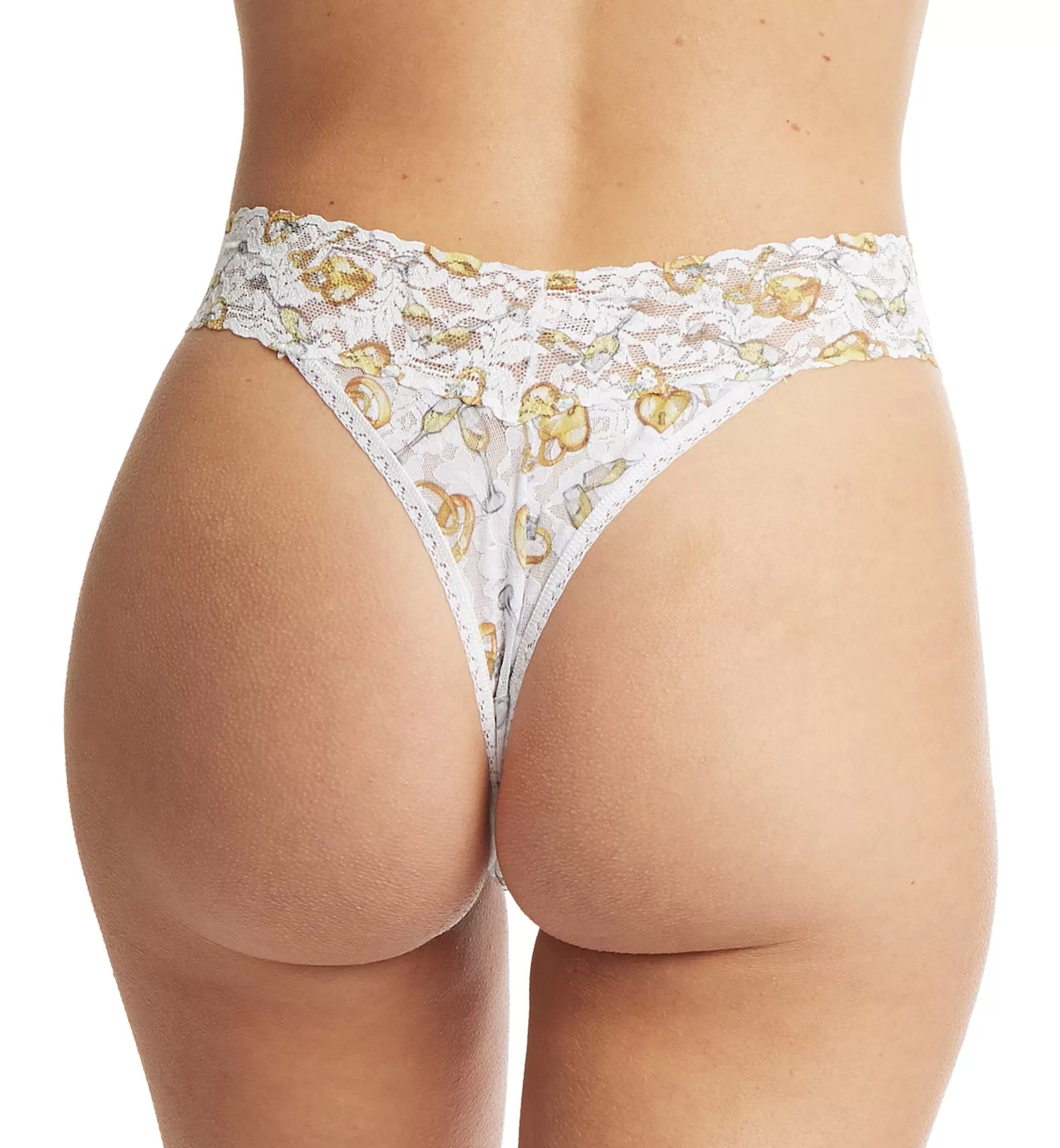 Hanky Panky Signature Lace Printed Original Rise Thong (PR4811P) - Forever Gold