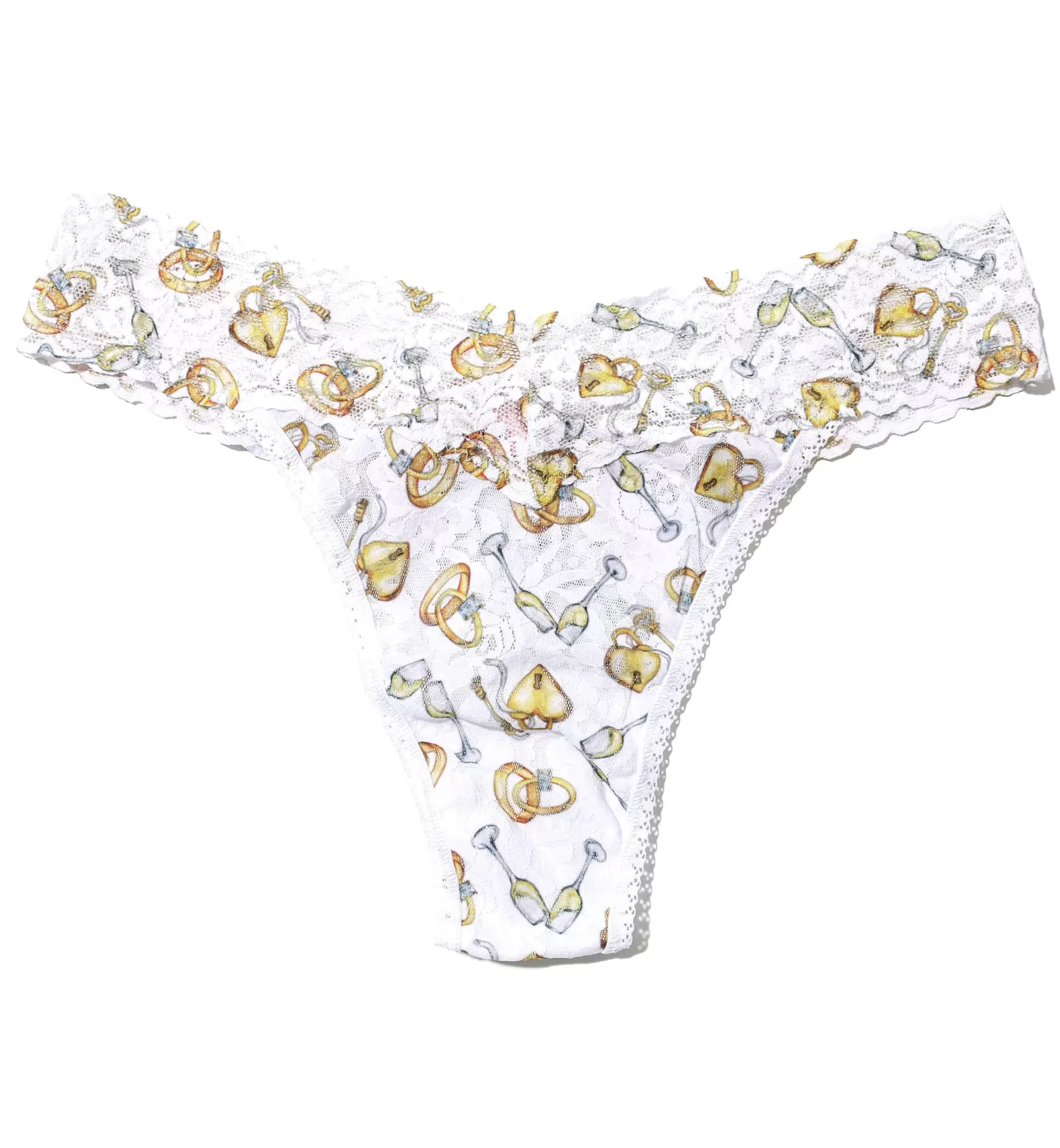 Hanky Panky Signature Lace Printed Original Rise Thong (PR4811P) - Forever Gold