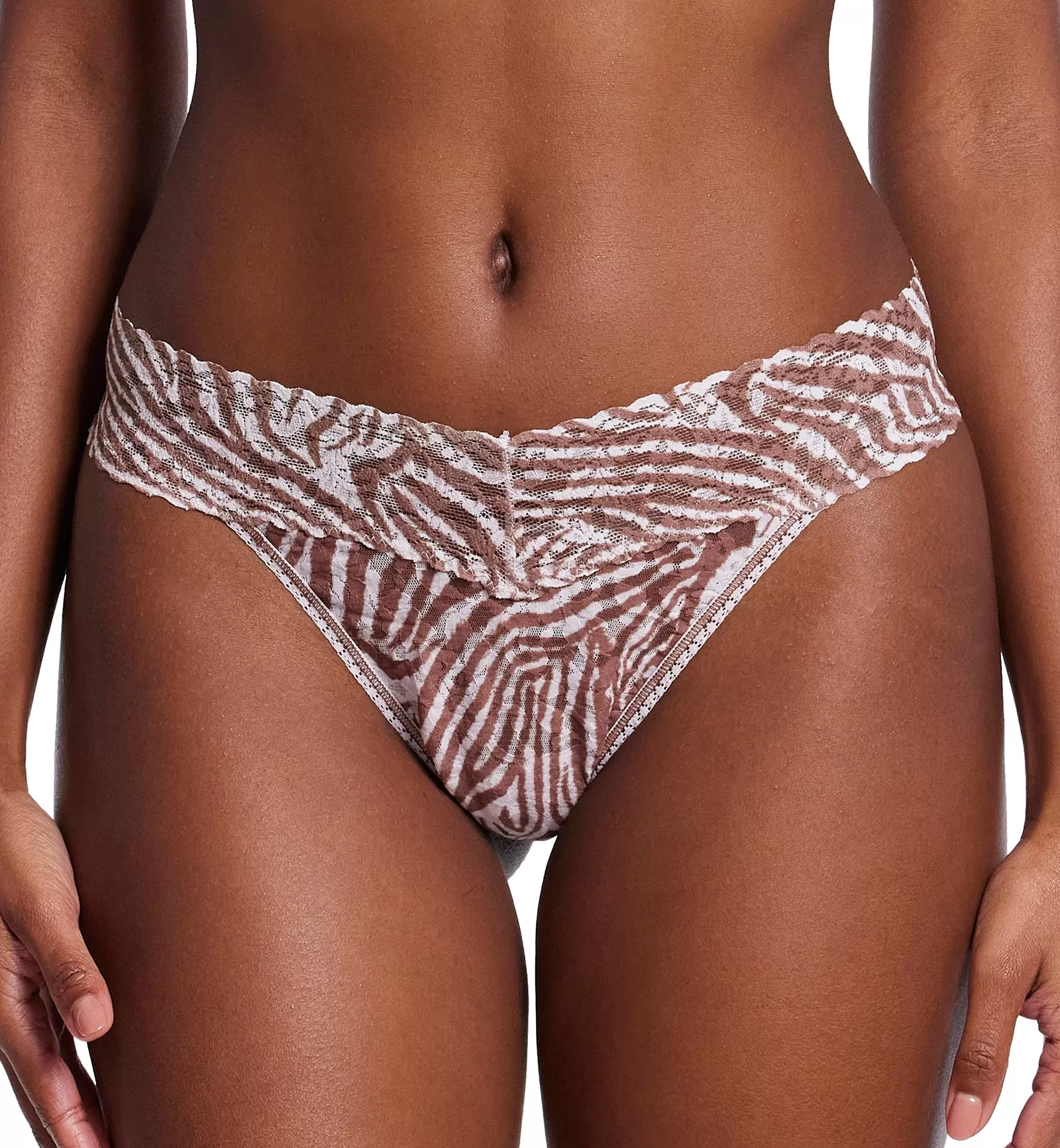 Hanky Panky Signature Lace Printed Original Rise Thong (PR4811P) - Hide And Seek