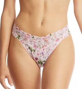 Hanky Panky Signature Lace Printed Original Rise Thong (PR4811P) - Rise and Vines