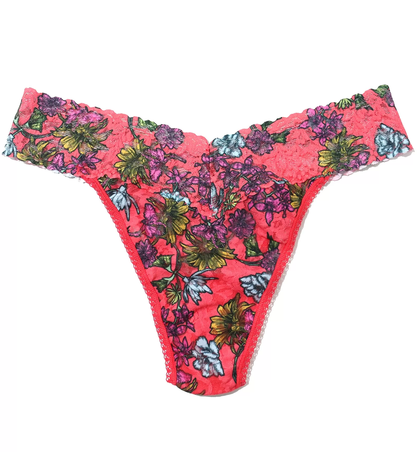 Hanky Panky Signature Lace Printed Original Rise Thong (PR4811P) - Wonderland Blooms