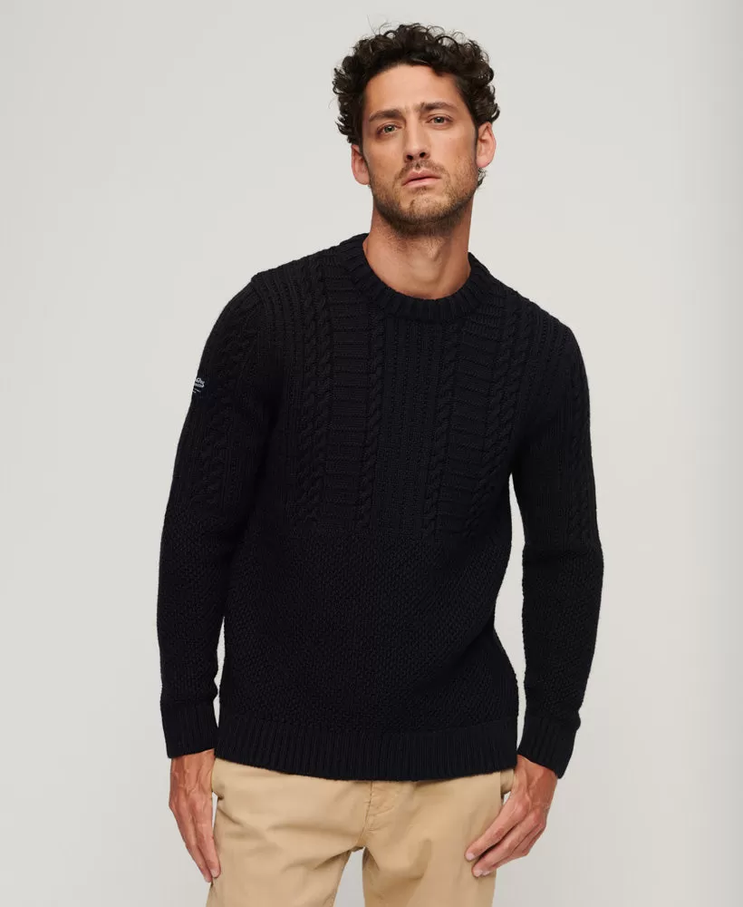 Jacob Crew Jumper | Eclipse Navy