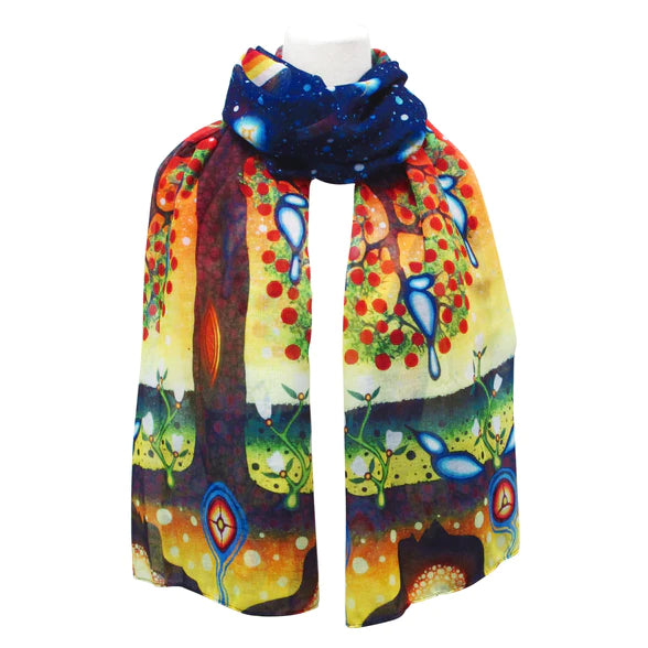 James Jacko Tree of Life Artist Scarf