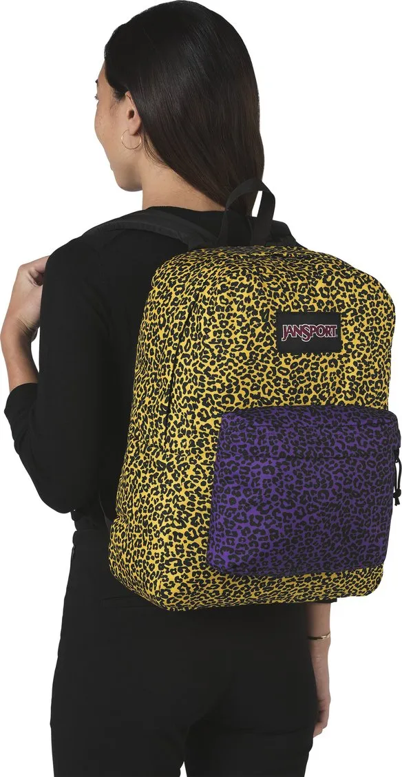 Jansport Black Label Superbreak Backpack - 25L Yellow Leopard Life - A One Clothing