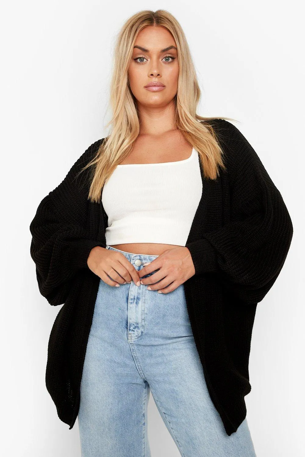 Jumpers & Cardigans | Plus Edge to Edge Cardigan | boohoo