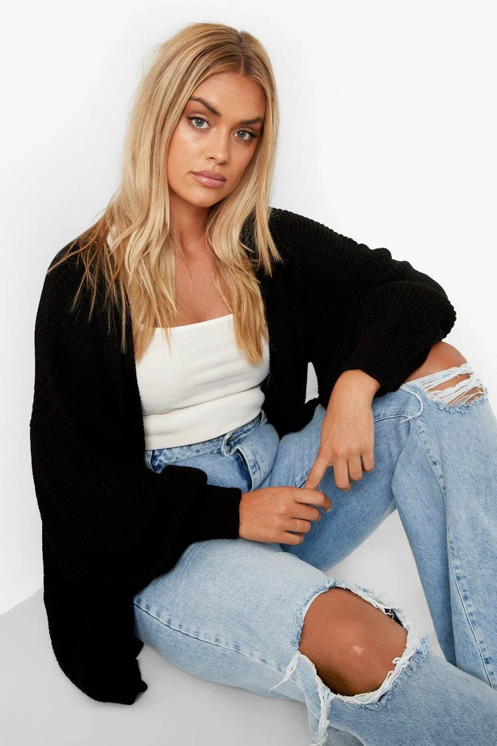 Jumpers & Cardigans | Plus Edge to Edge Cardigan | boohoo