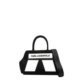 Karl Icon Small Shopper-Black