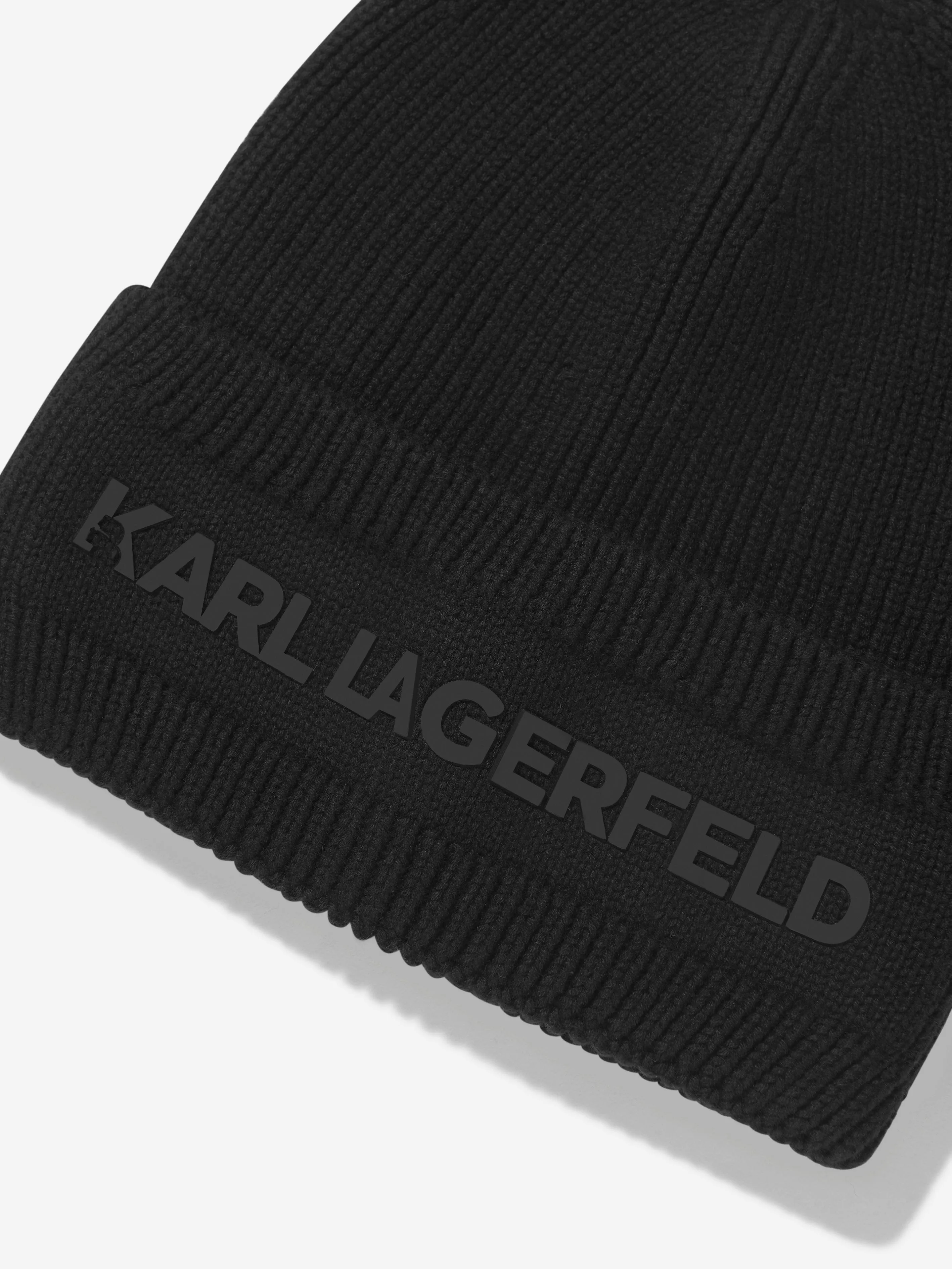 Karl Lagerfeld - Boys Knitted Pull On Hat | Childsplay Clothing