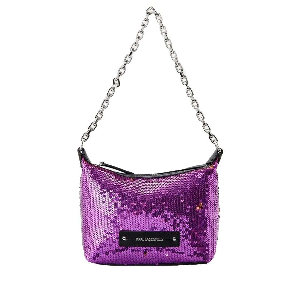 K/Evening Sequin Shoulder Bag -Purple