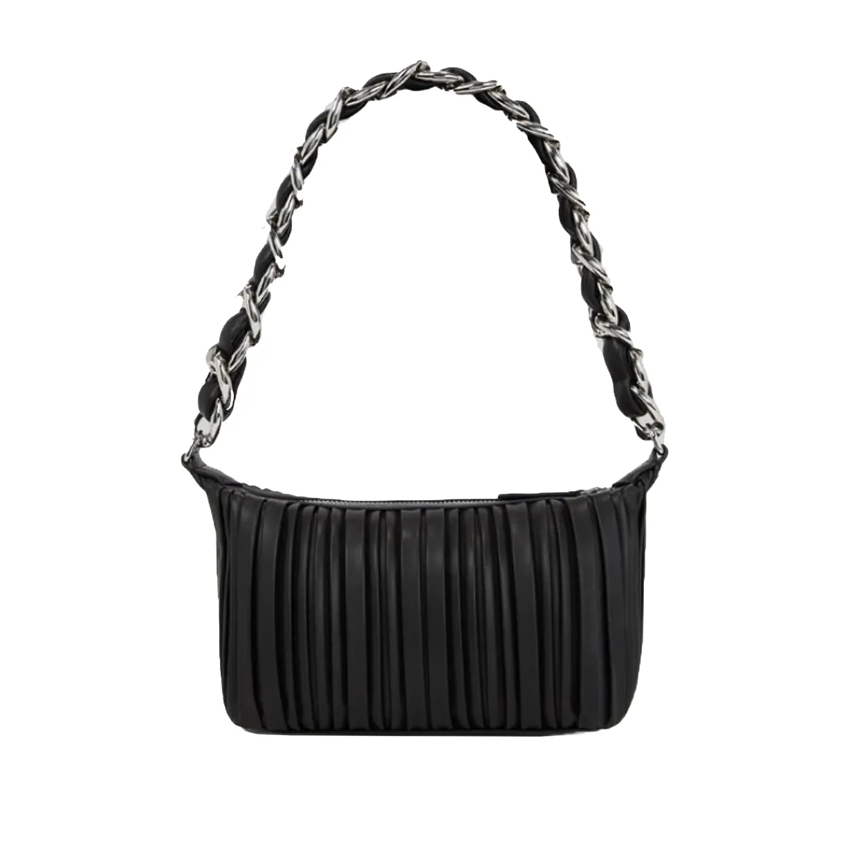 K/Kushion Chain Handle Small Shoulder Bag -Black