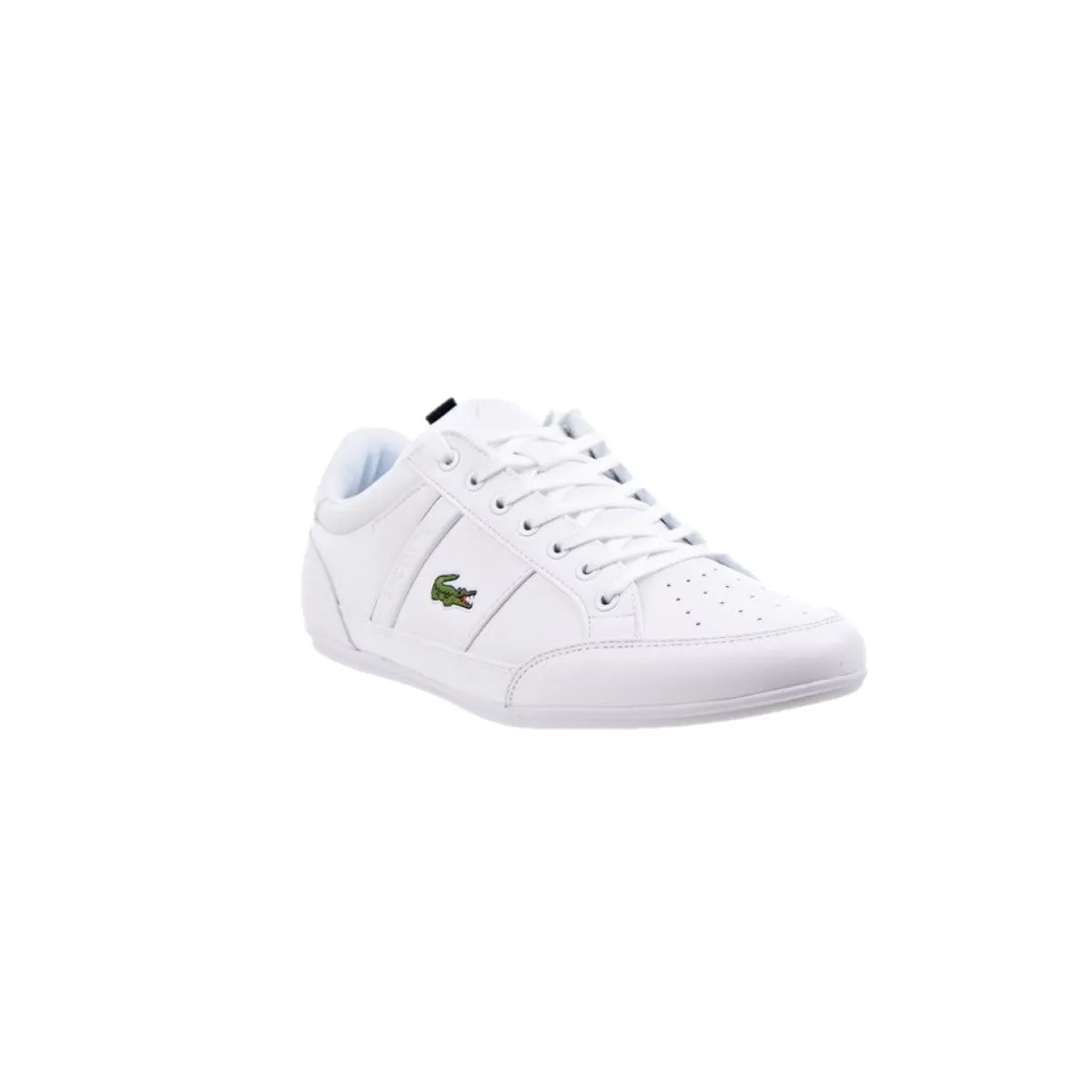 LACOSTE 7-42CMA0014147 CHAYMON 0121 1 MN'S (MEDIU WHITE/BLACK SYNTHETIC &  LEATHER LIFESTYLE SHOES