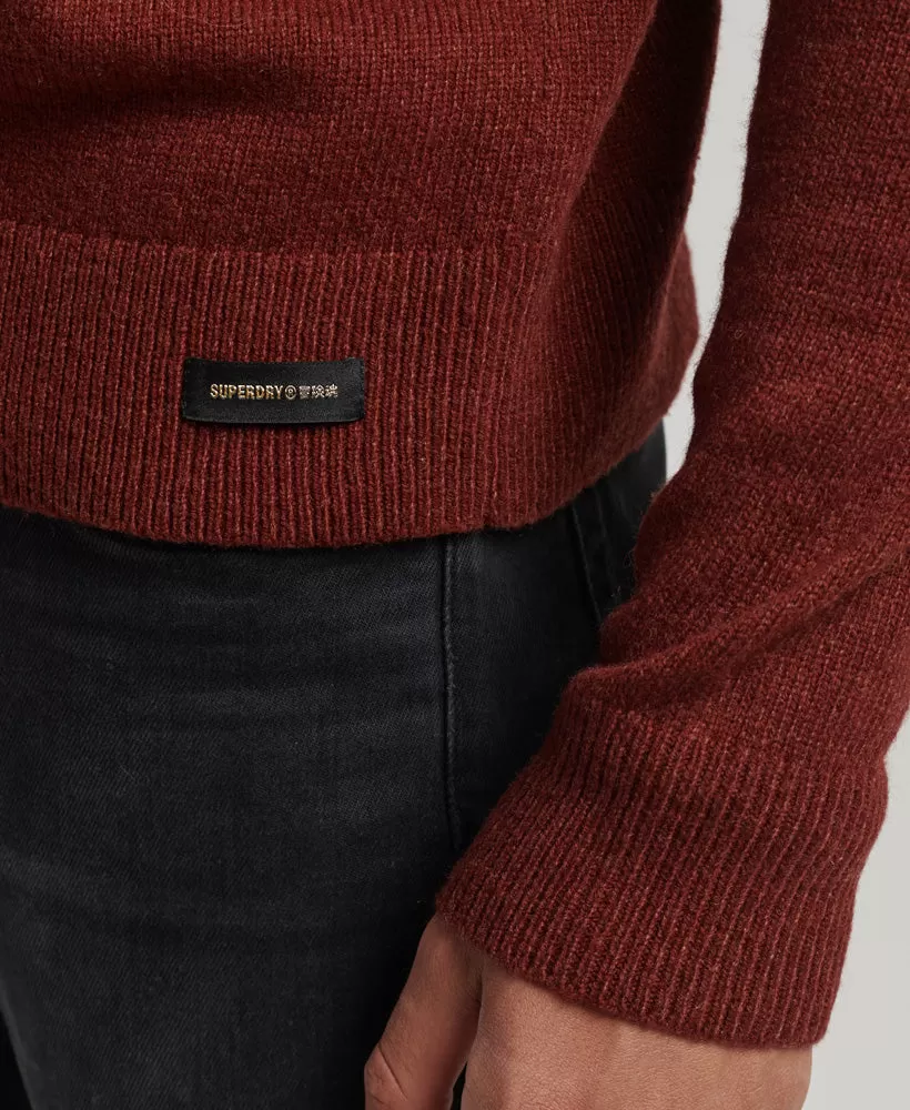 Lambswool Crew Jumper | Chilli