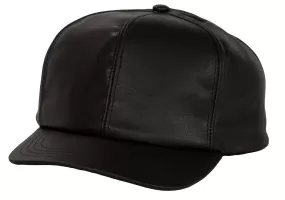 Levine Fitted Leather Baseball Cap