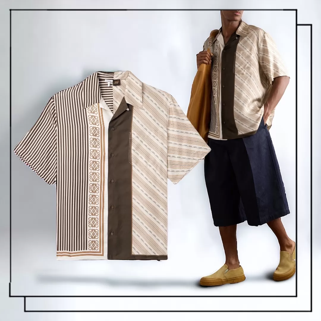 LOEWE  |Short sleeve shirt in silk