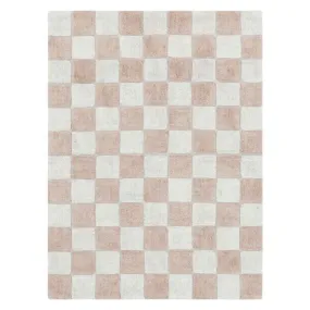 Lorena Canals Chef Kitchen Tiles Washable Rug Rose Pink