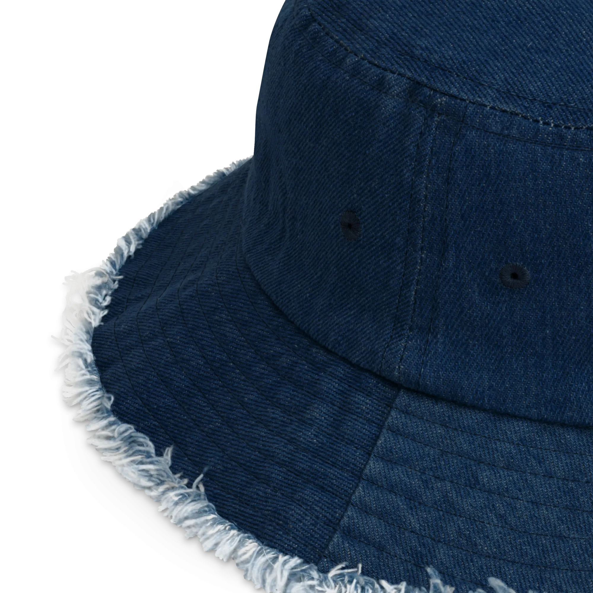 Love Thy Black Woman Distressed Denim Bucket Hat