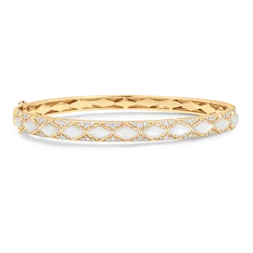 Lucia Mother of Pearl and Gold Bangle