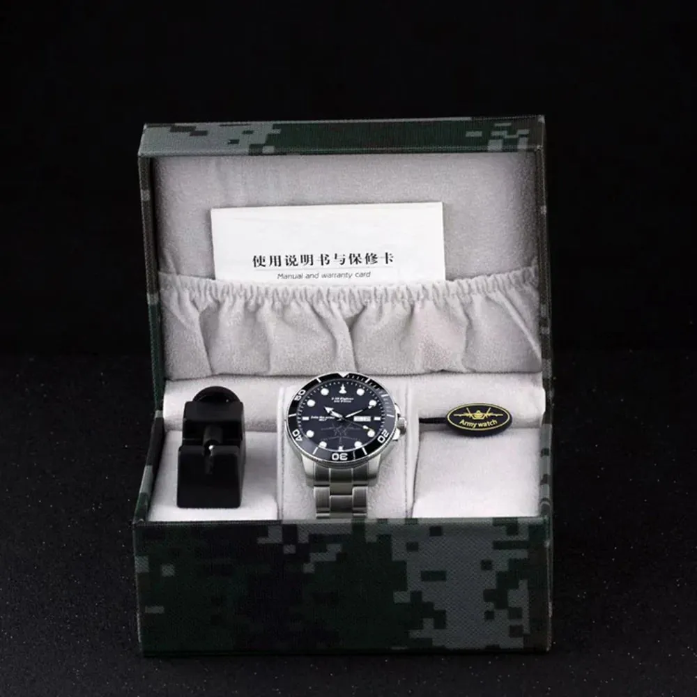 Men's Fashion Military Diver Luminous Automatic Mechanical Wristwatches