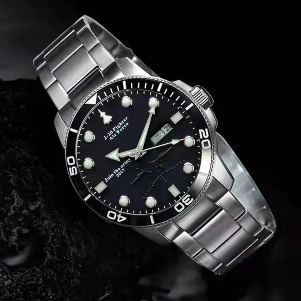 Men's Fashion Military Diver Luminous Automatic Mechanical Wristwatches