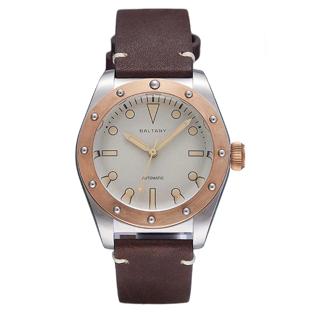 Men's Retro Luminous Bronze Bezel Automatic Mechanical Watches