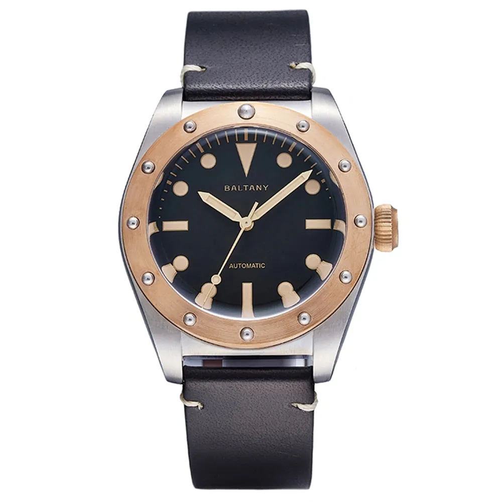 Men's Retro Luminous Bronze Bezel Automatic Mechanical Watches