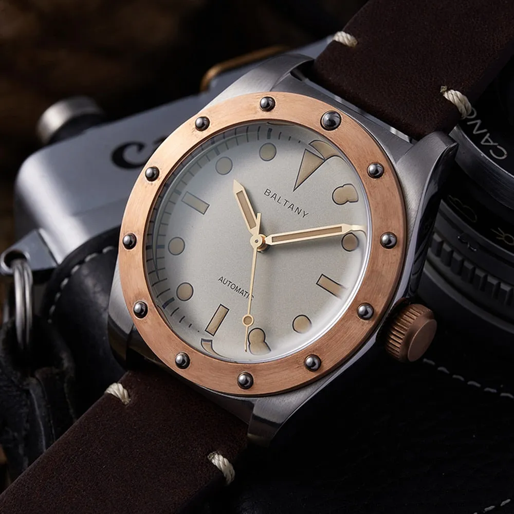 Men's Retro Luminous Bronze Bezel Automatic Mechanical Watches