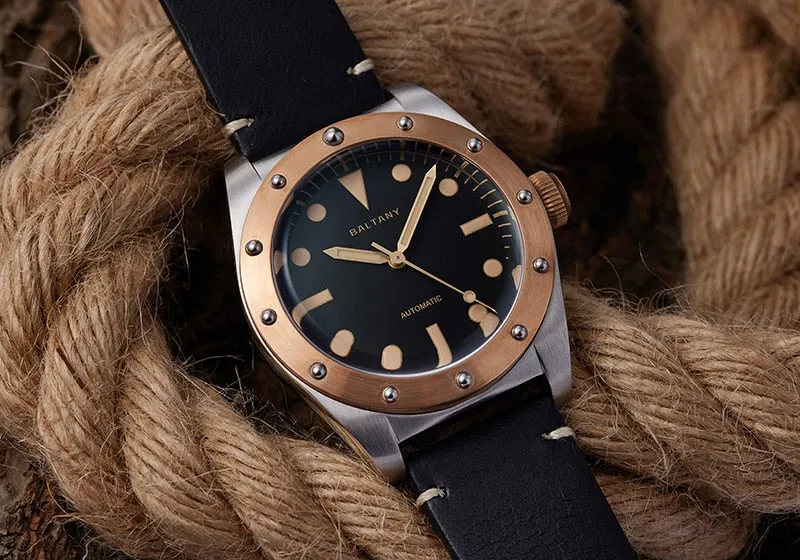 Men's Retro Luminous Bronze Bezel Automatic Mechanical Watches