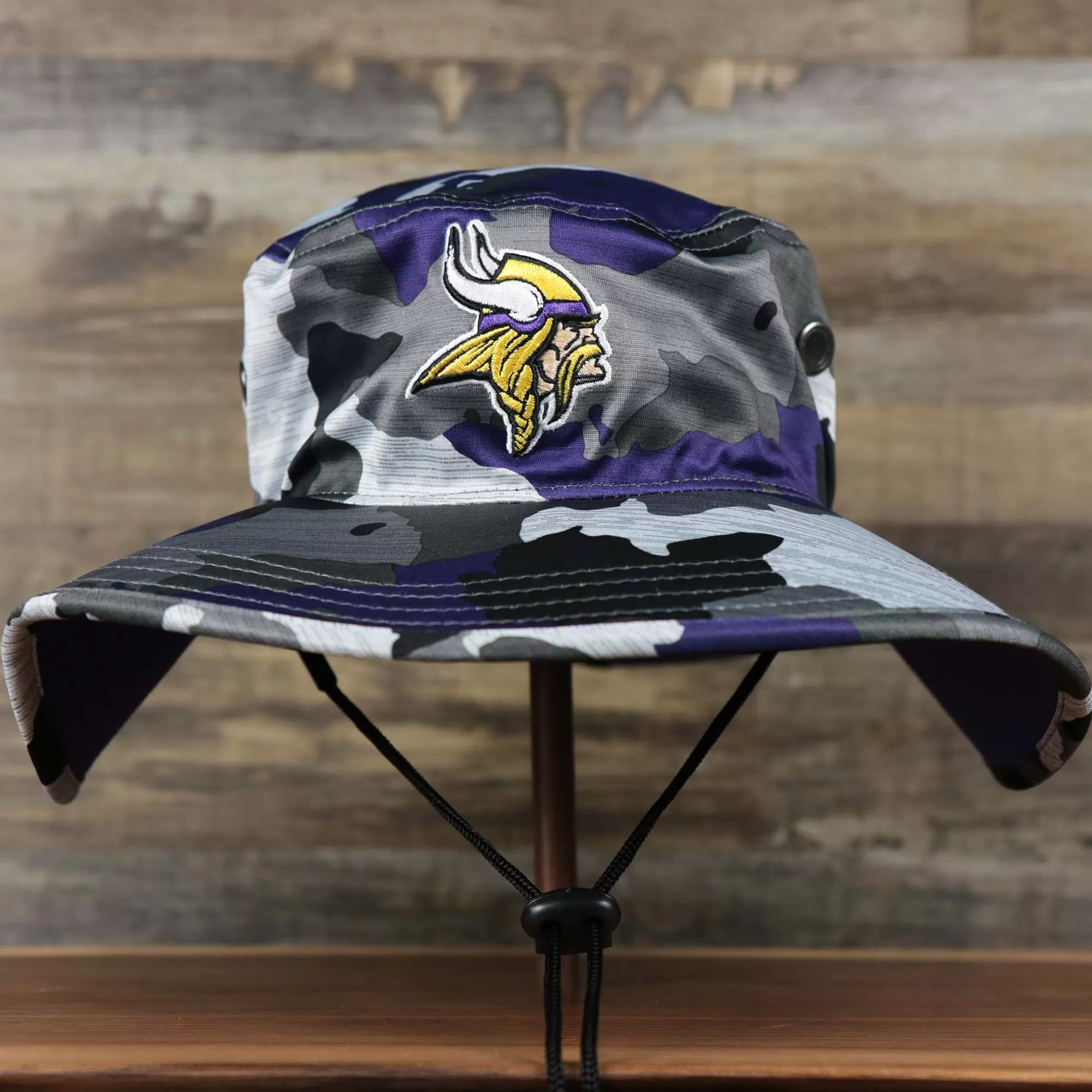 Minnesota Vikings NFL Summer Training Camp 2022 Camo Bucket Hat | Purple Bucket Hat