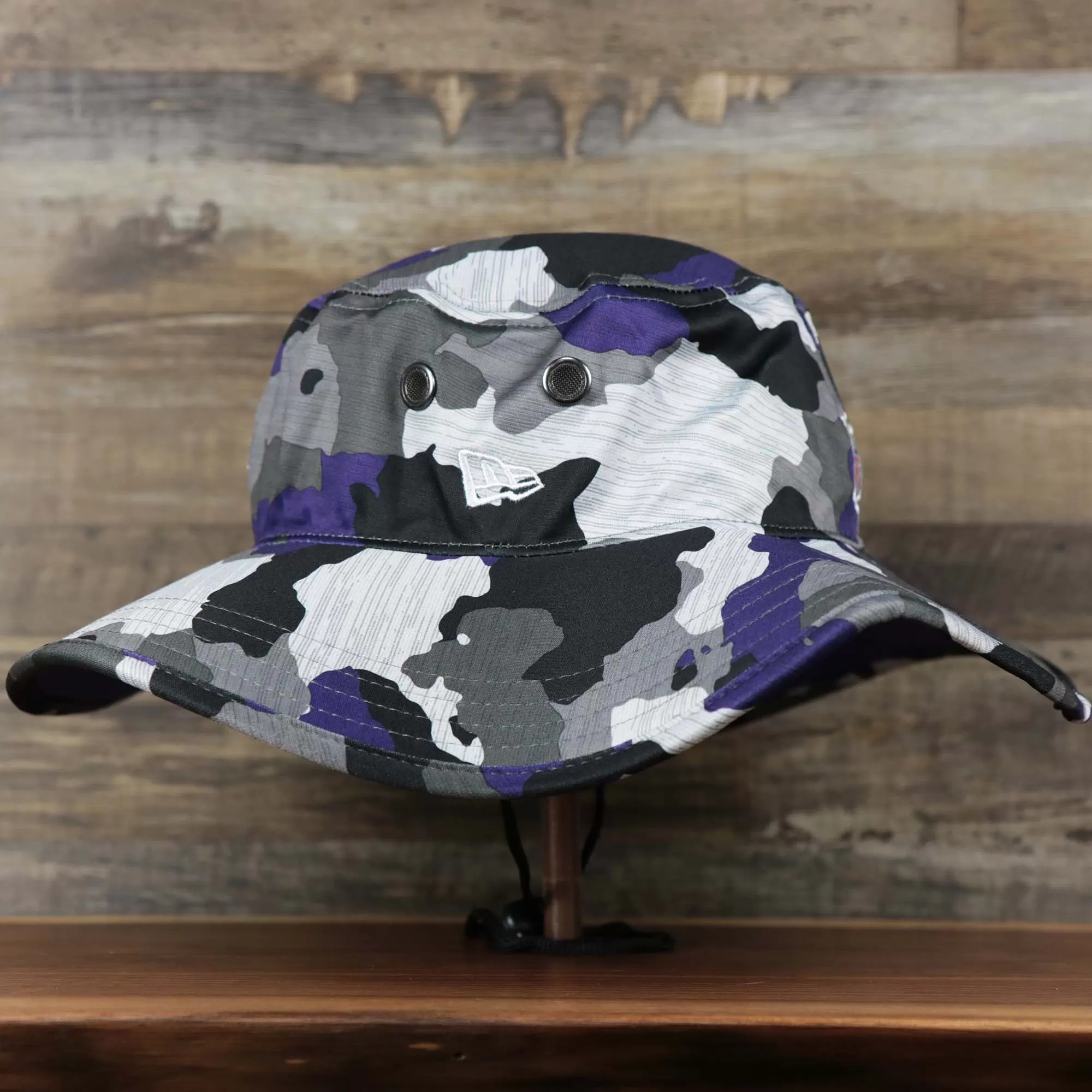 Minnesota Vikings NFL Summer Training Camp 2022 Camo Bucket Hat | Purple Bucket Hat