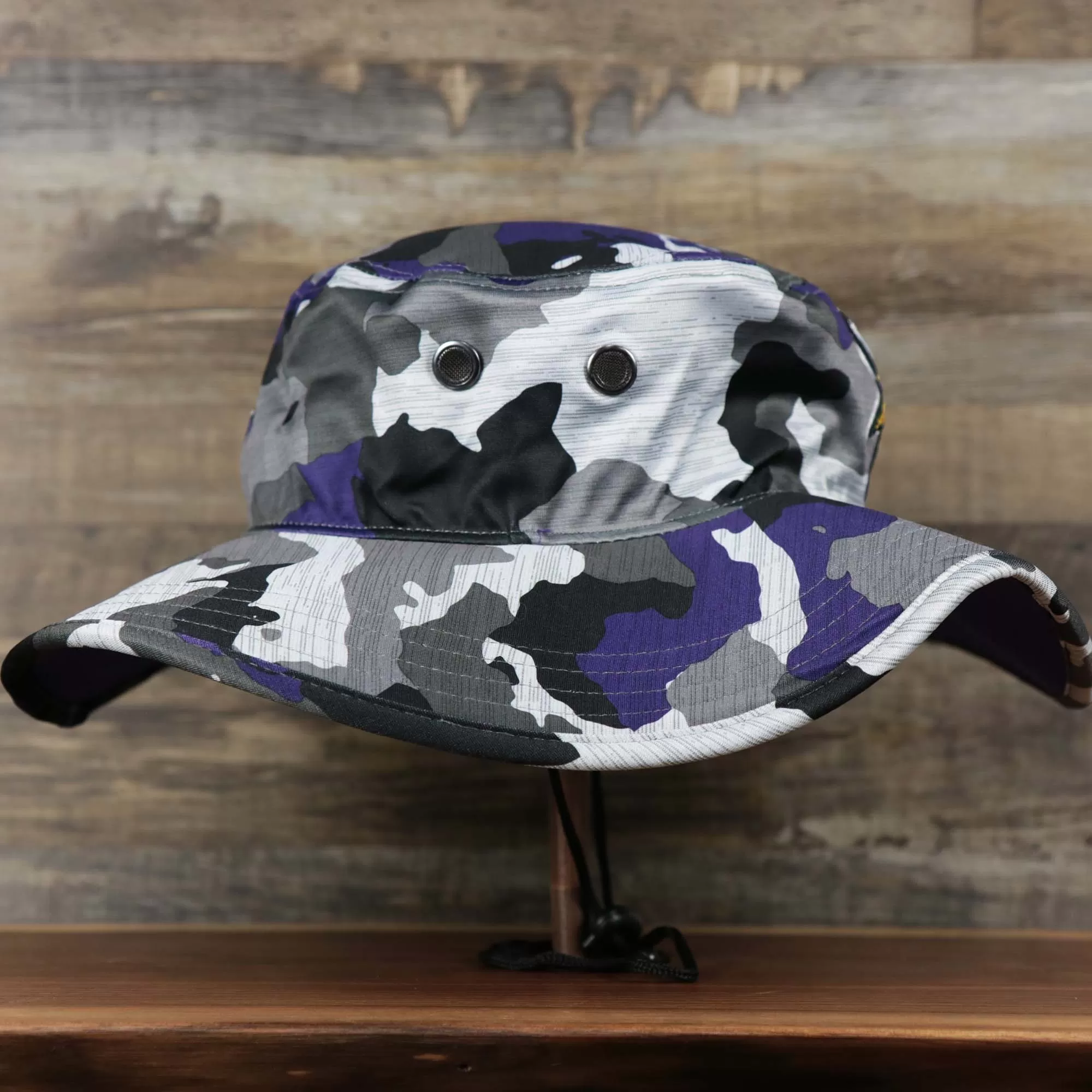 Minnesota Vikings NFL Summer Training Camp 2022 Camo Bucket Hat | Purple Bucket Hat