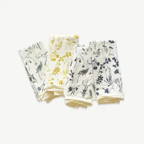 Mixed Wildflower Napkins / Set of 4