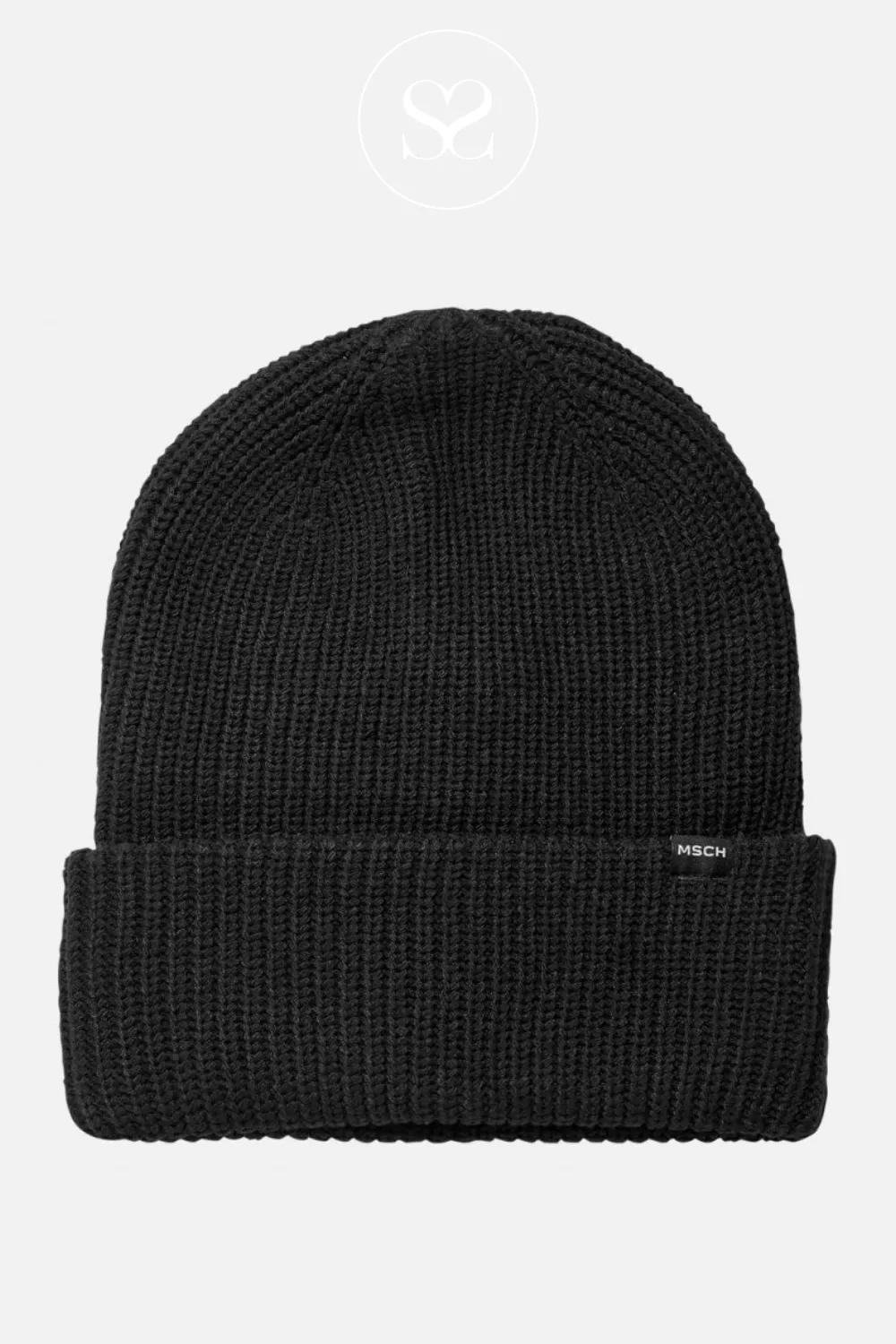 MOSS COPENHAGEN - RACHELLE BLACK BEANIE HAT