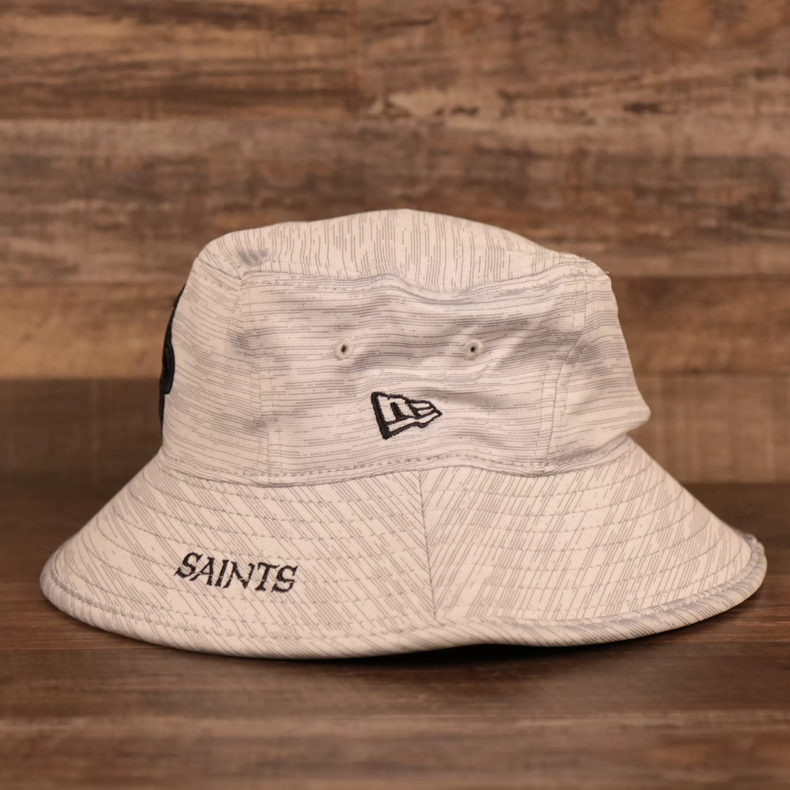 New Orleans Saints 2021 NFL on Field Training Gray Bucket Hat | Saints 2021 NFL Training Boonie Hat