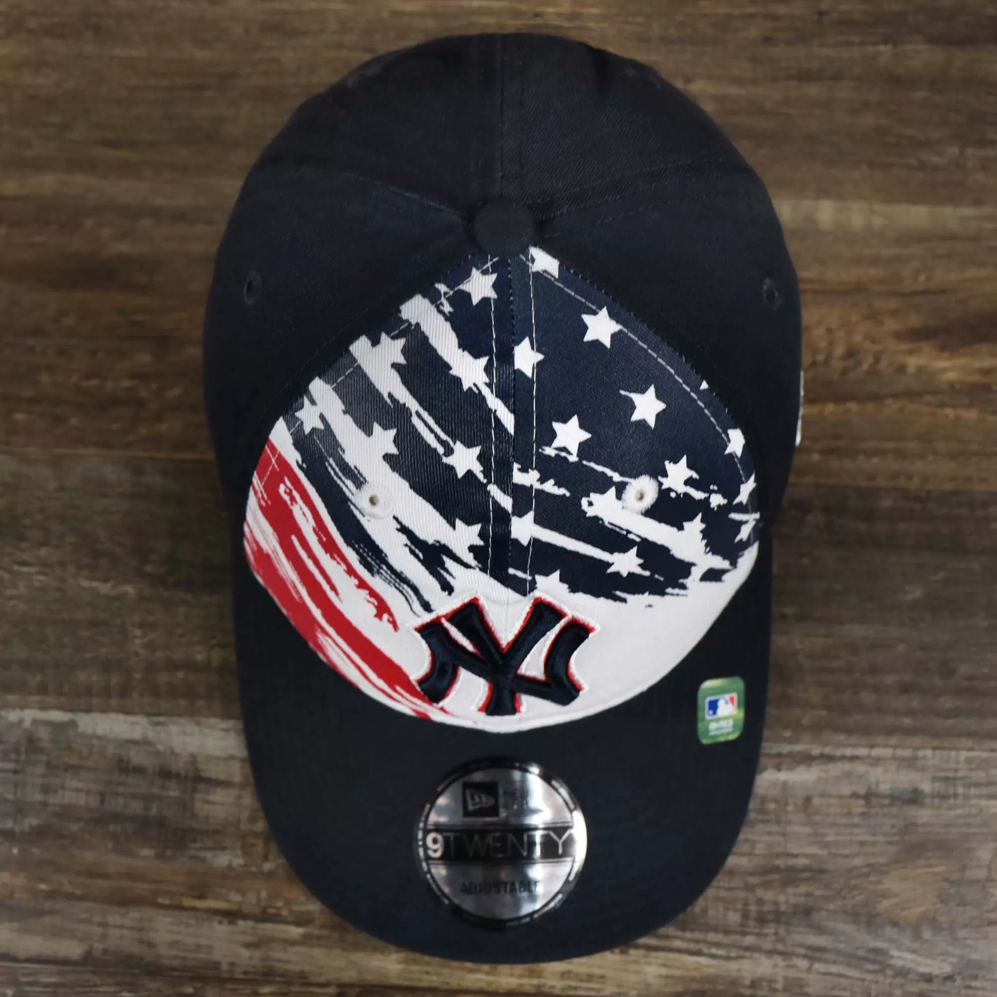 New York Yankees 2022 4th of July Stars And Stripes 9Twenty Dad Hat | Navy 9Twenty