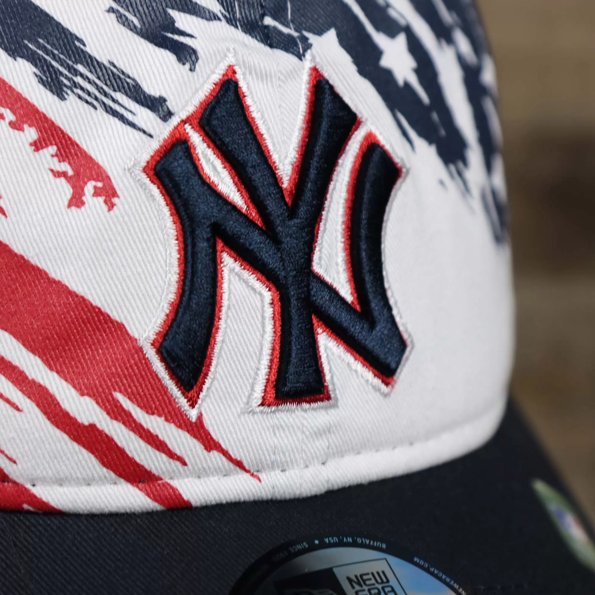 New York Yankees 2022 4th of July Stars And Stripes 9Twenty Dad Hat | Navy 9Twenty