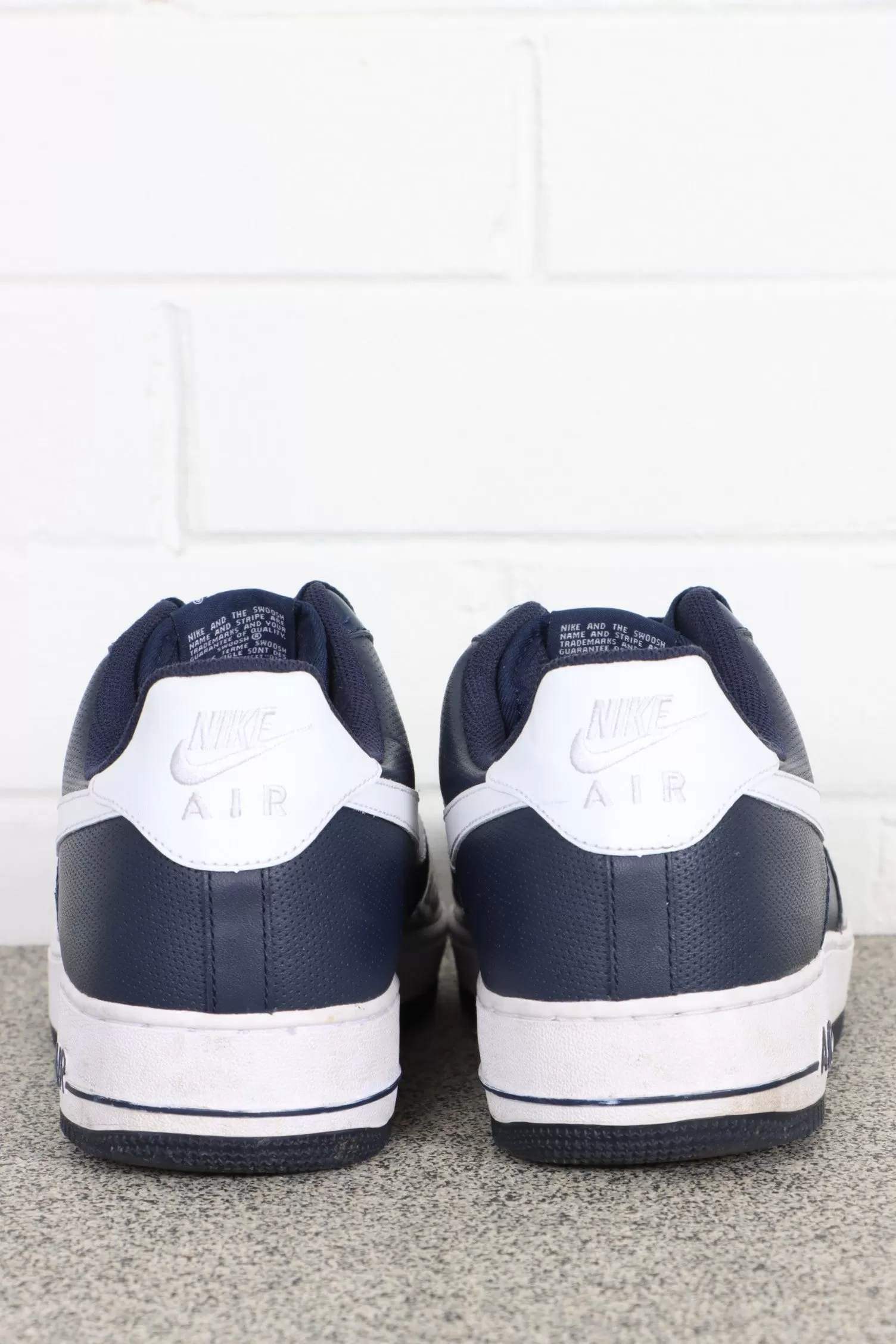 NIKE Air Force 1 'Midnight Navy' Patent Low Sneakers (14)