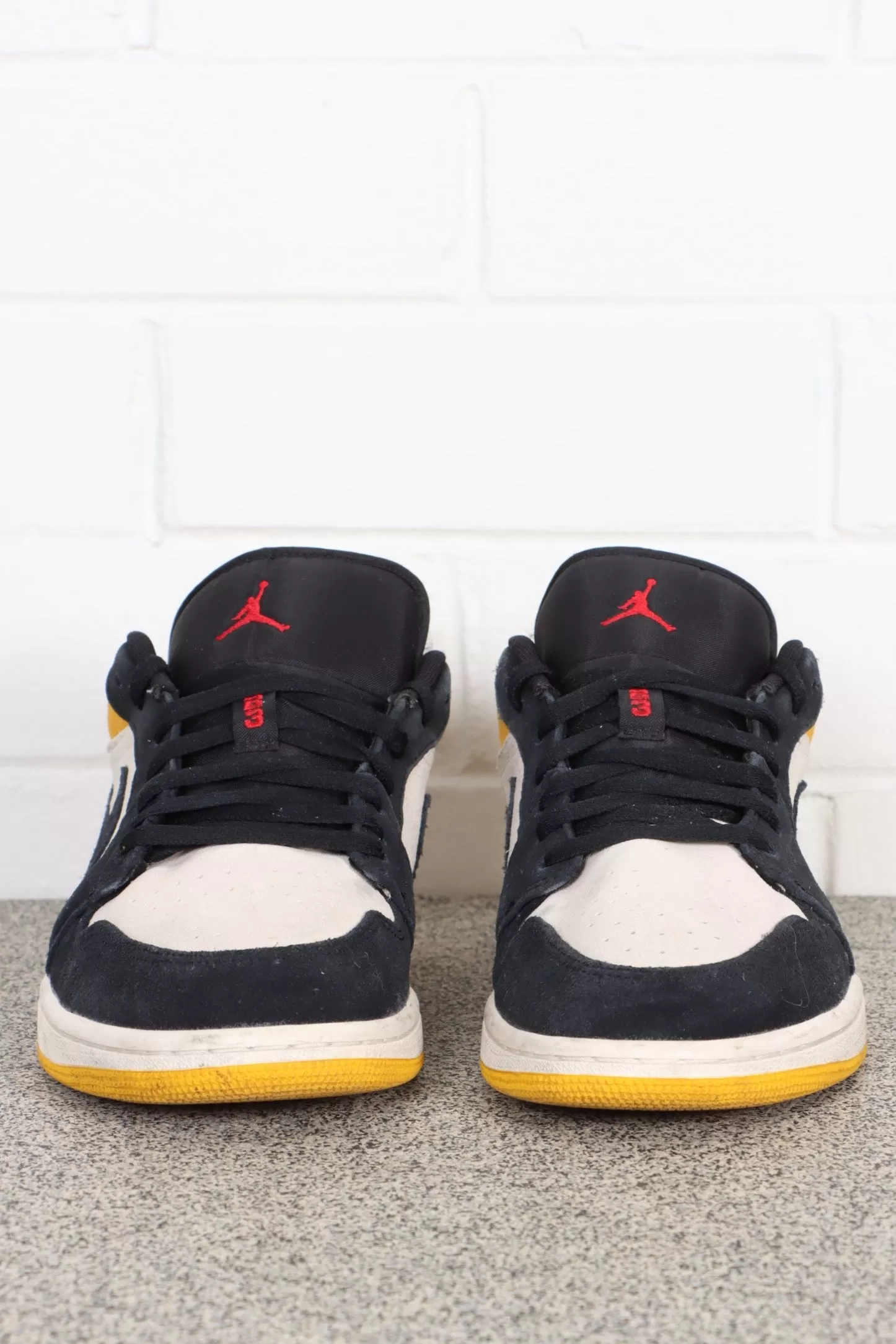 NIKE Air Jordan 1 'Sail / University Gold' Low Sneakers (11)