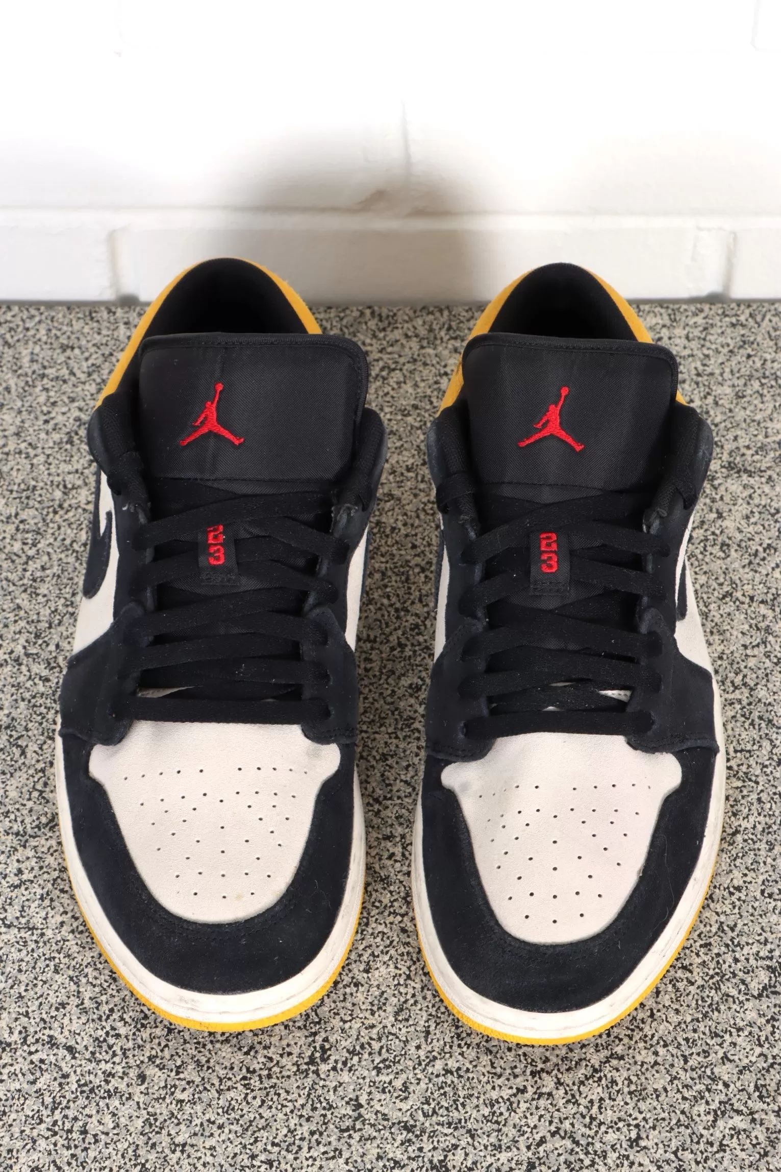 NIKE Air Jordan 1 'Sail / University Gold' Low Sneakers (11)