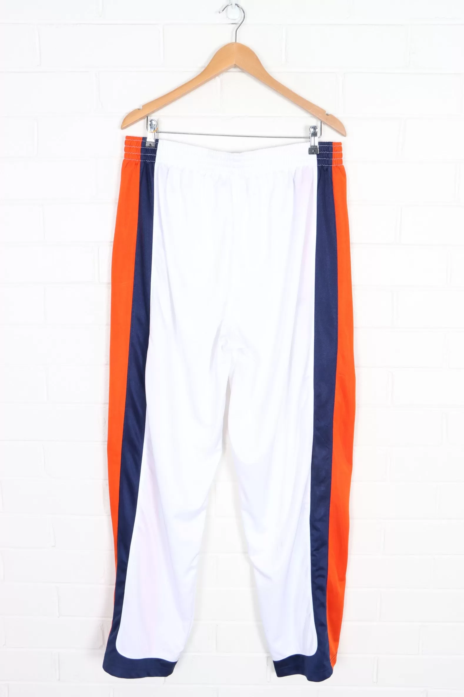 NIKE Basketball Swoosh Logo Snap Tear Away Track Pants (XL)