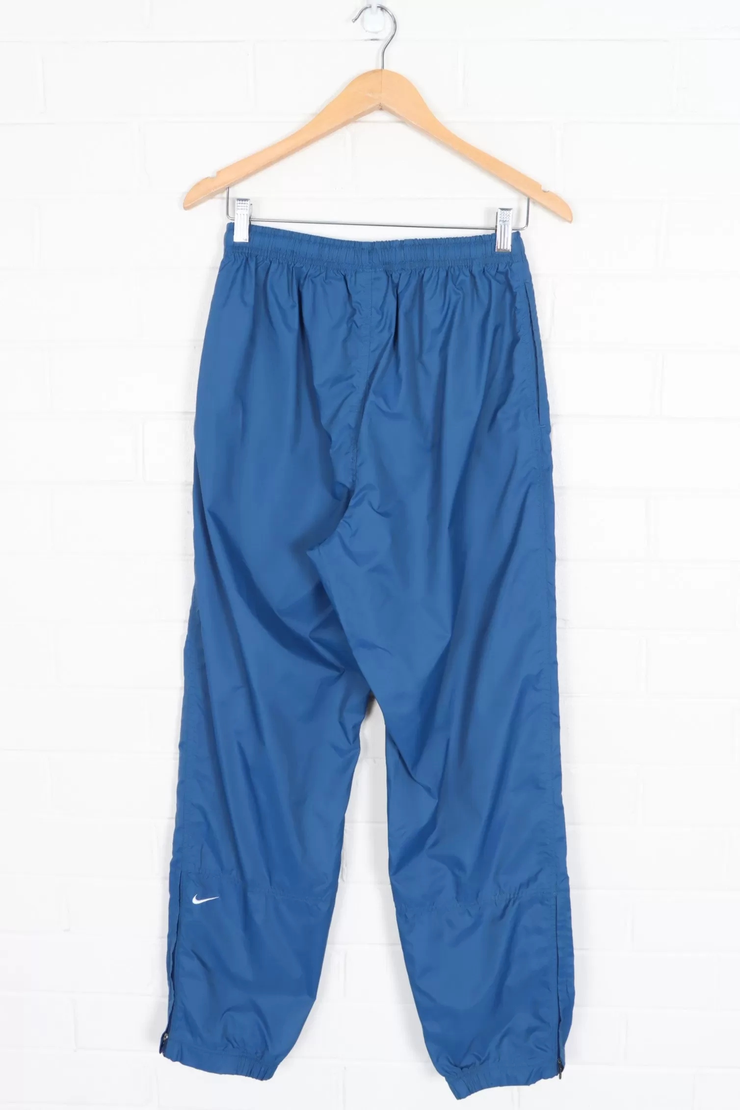 NIKE Blue Plain Elastic Waist Track Pants (S)