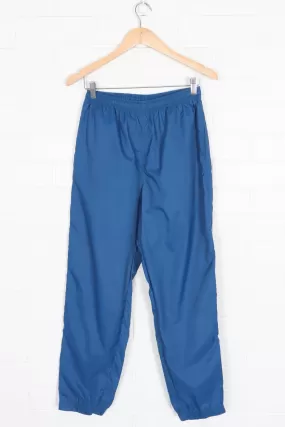 NIKE Blue Plain Elastic Waist Track Pants (S)