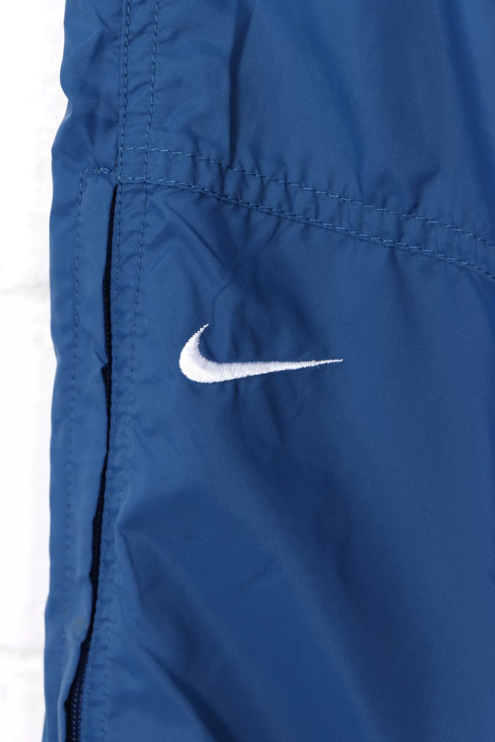 NIKE Blue Plain Elastic Waist Track Pants (S)