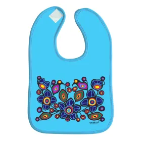 Norval Morrisseau Flowers and Birds Microfibre Bib