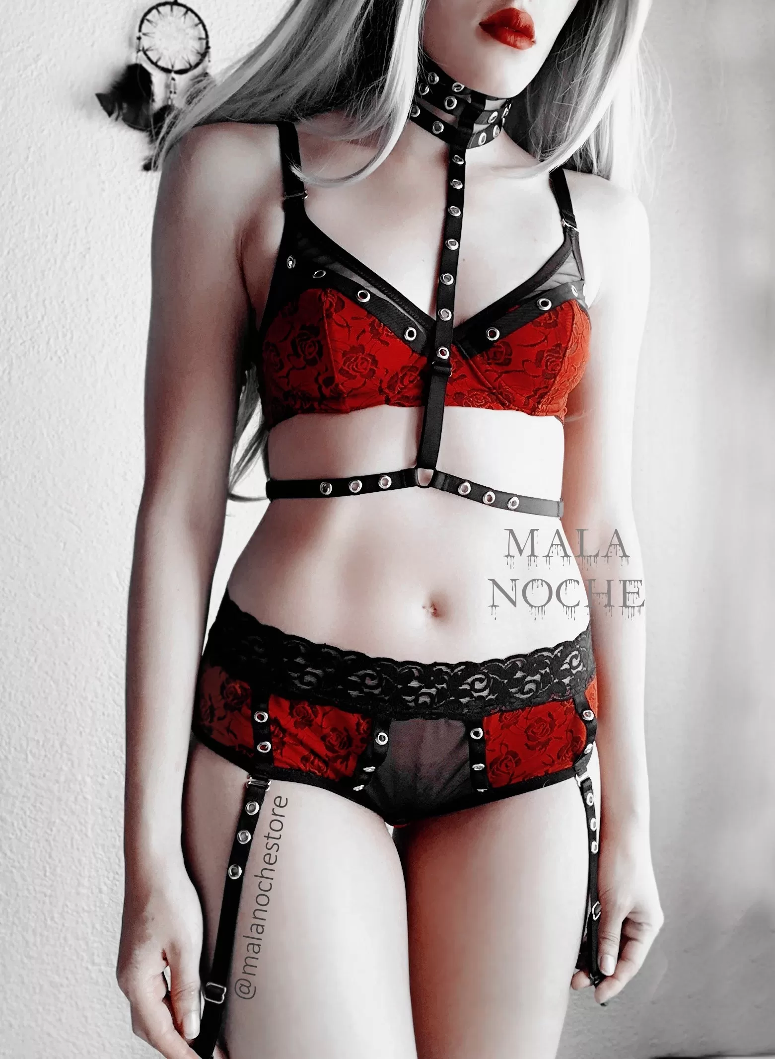 Panty & Harness Red Bondage