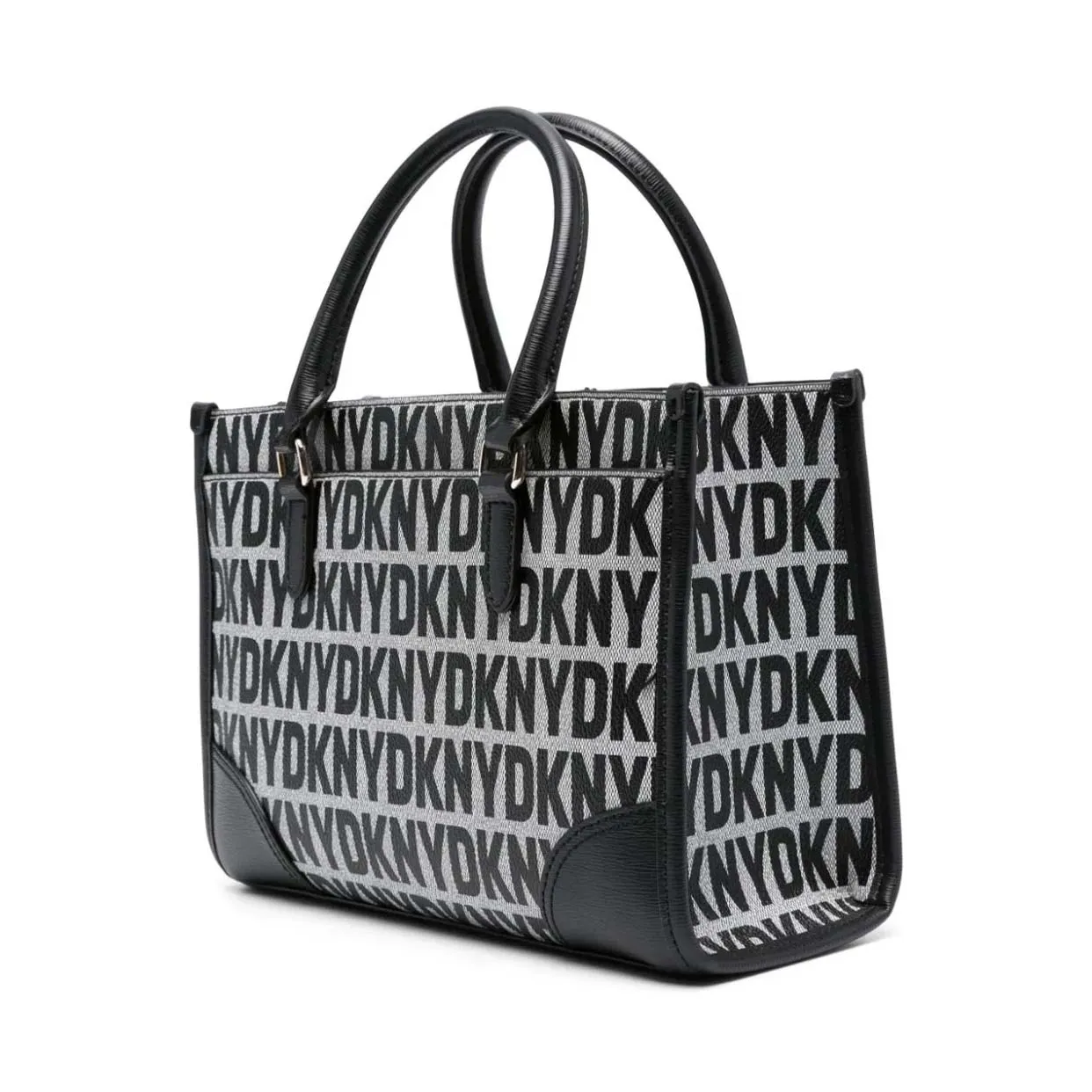 Perri Box Satchel -Black/Logo