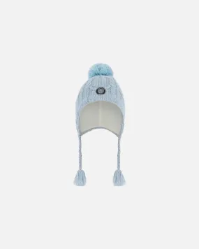 Peruvian Knit Hat Air Blue