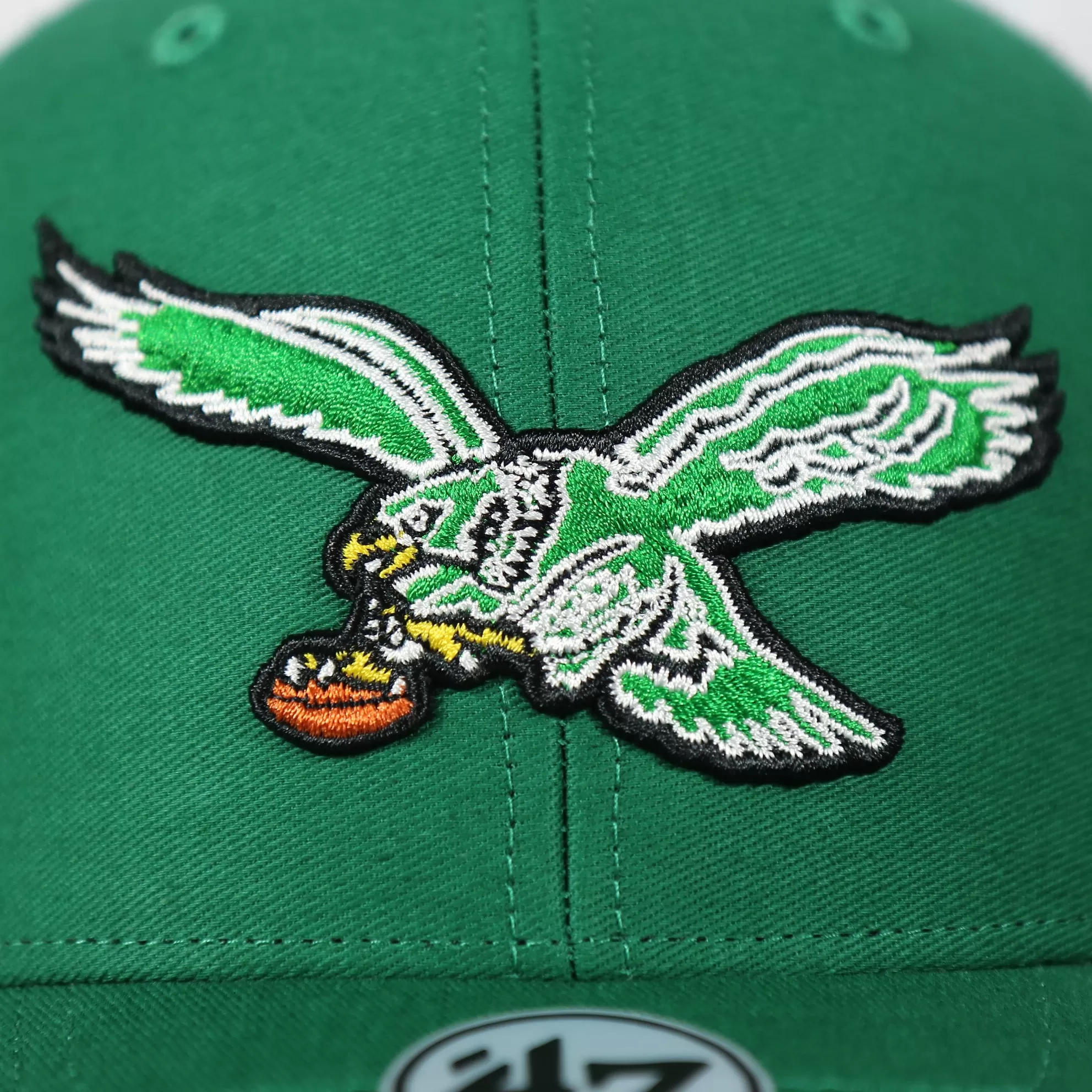 Philadelphia Eagles Throwback Mesh Back Trucker Hat | Kelly Green Trucker Hat