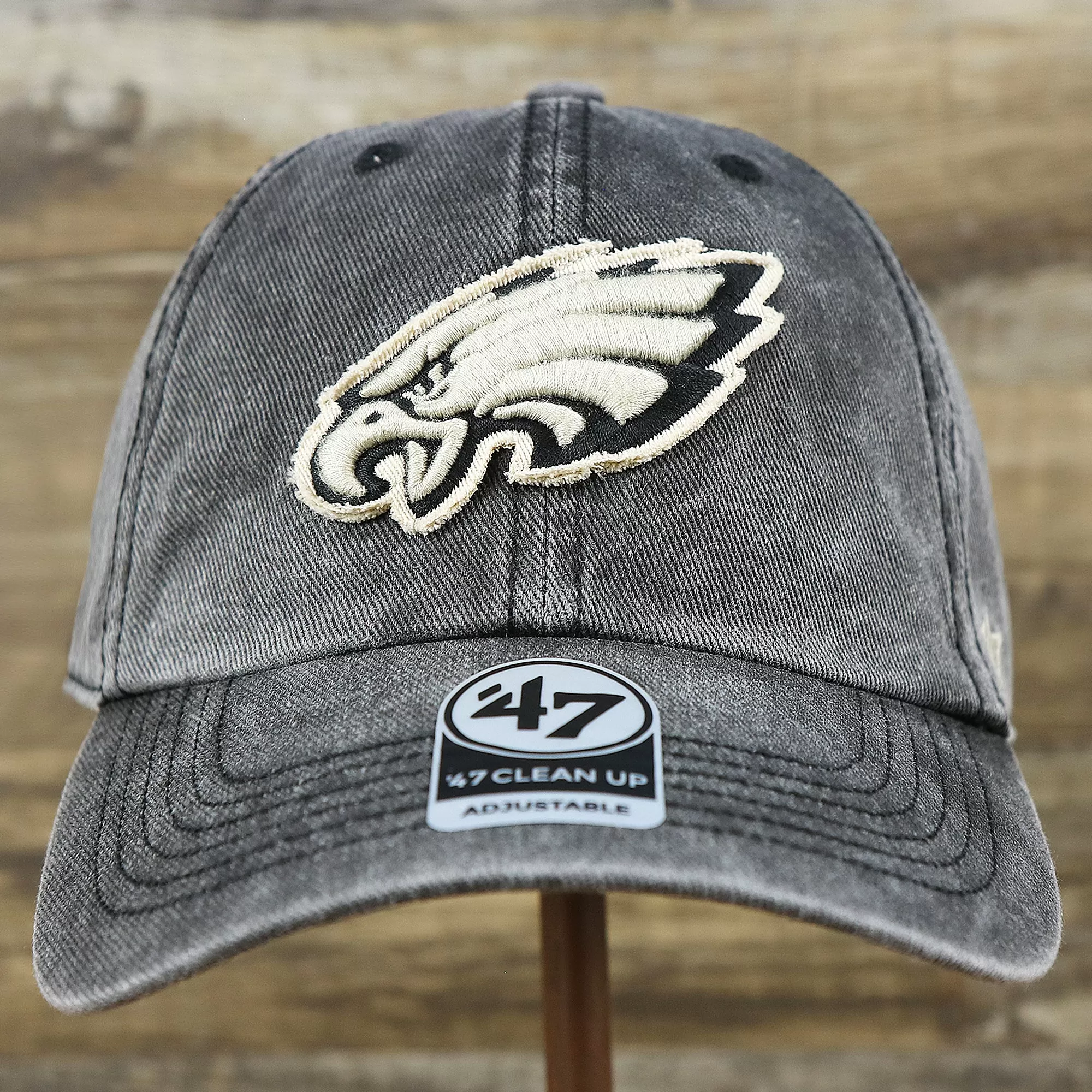 Philadelphia Eagles Worn Dark Gray Dad Hat | Worn Dark Gray Dad Hat