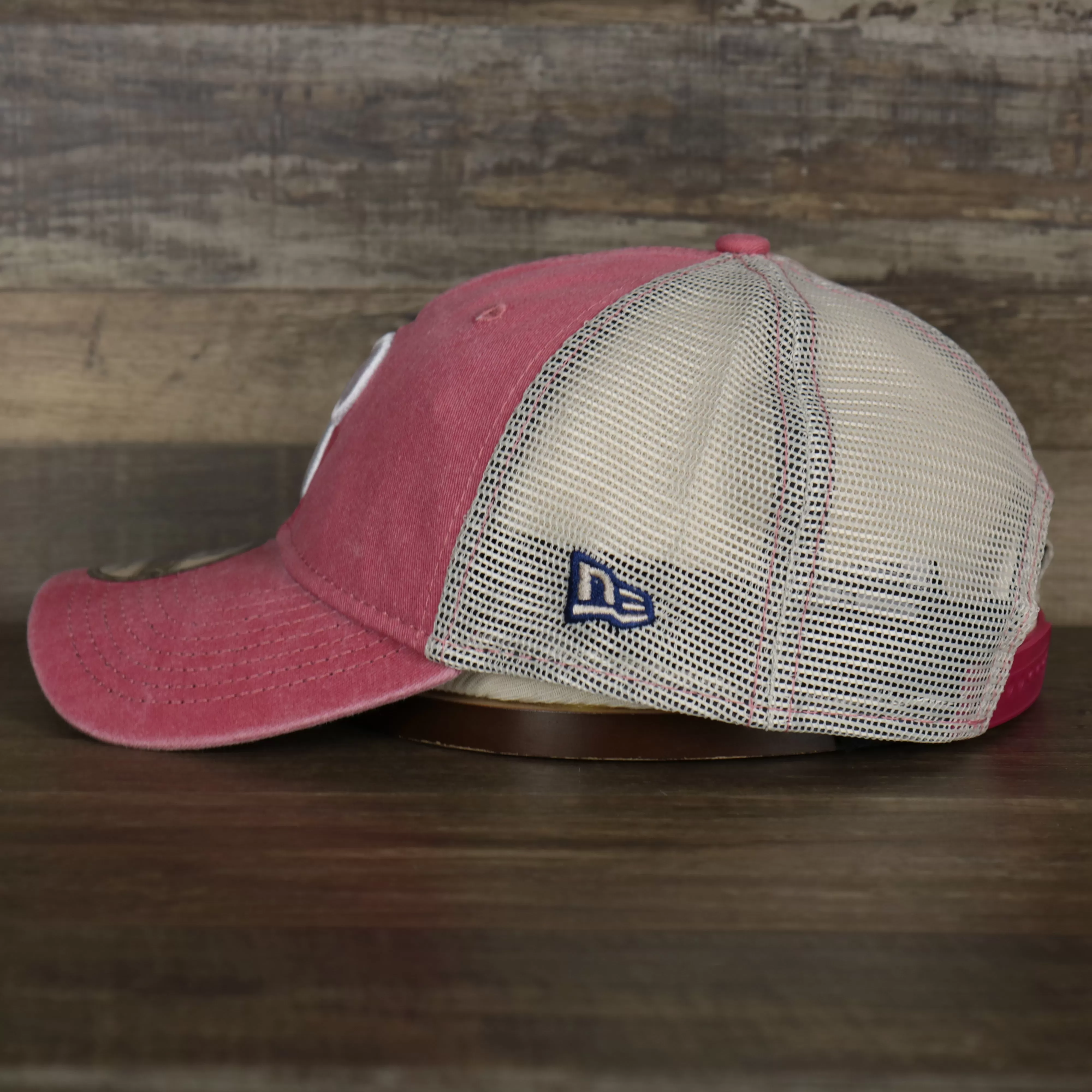 Philadelphia Phillies New Era 9Twenty Washed Trucker hat | Washed Red