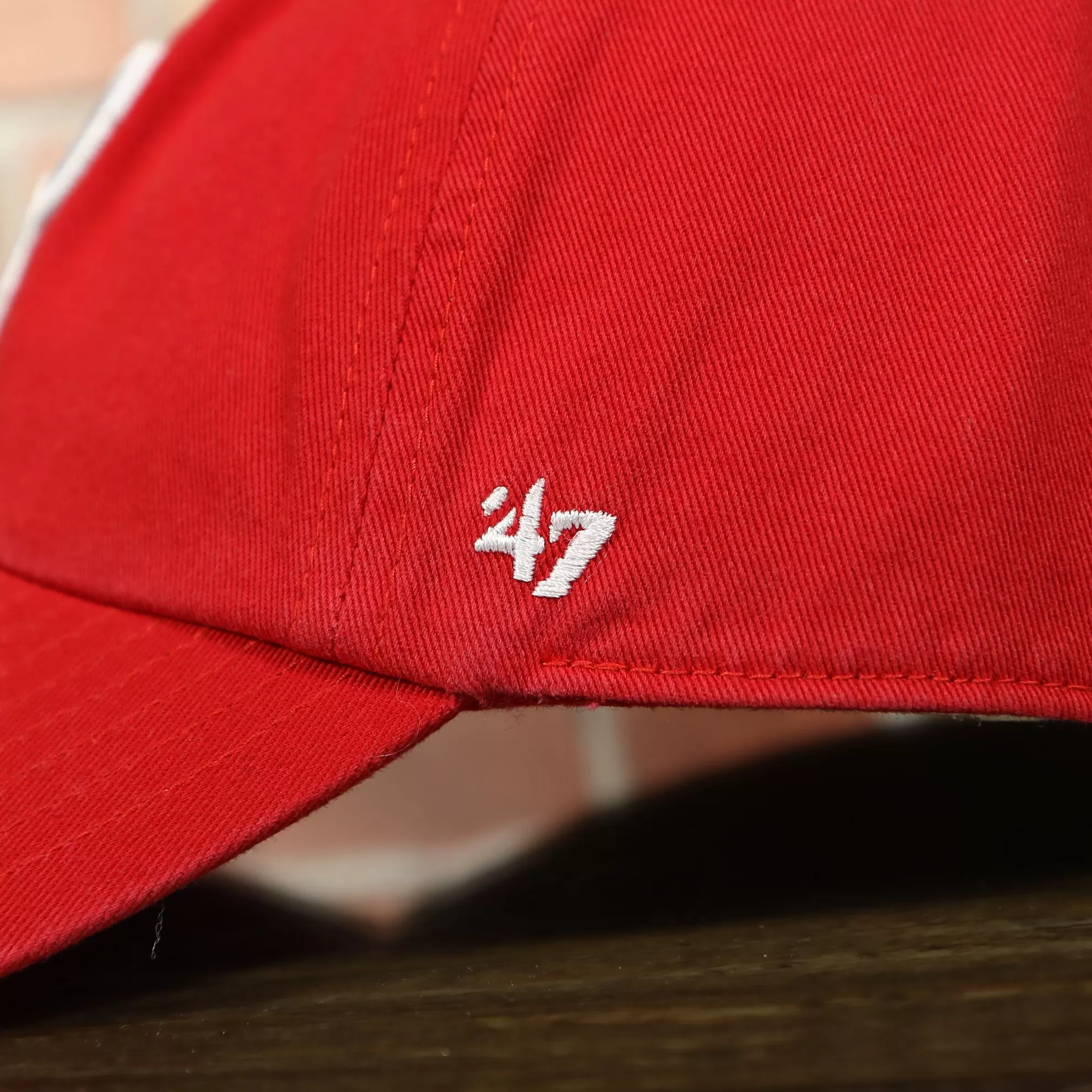 Philadelphia Phillies Star and Stripes Side Patch Dad Hat | Red Dad Hat